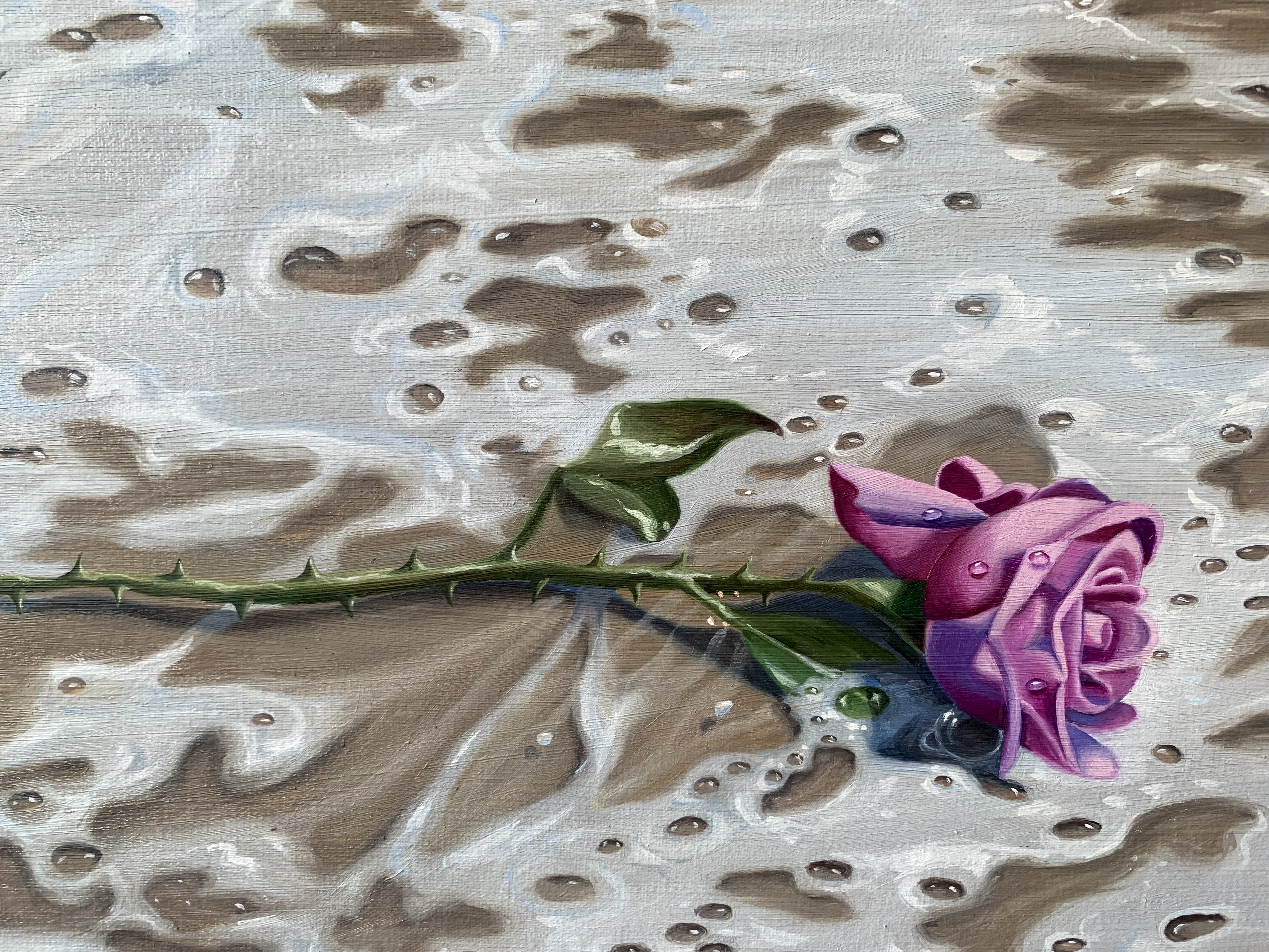  DETAIL The Ride, 28x48 2022 <br>oil on canvas